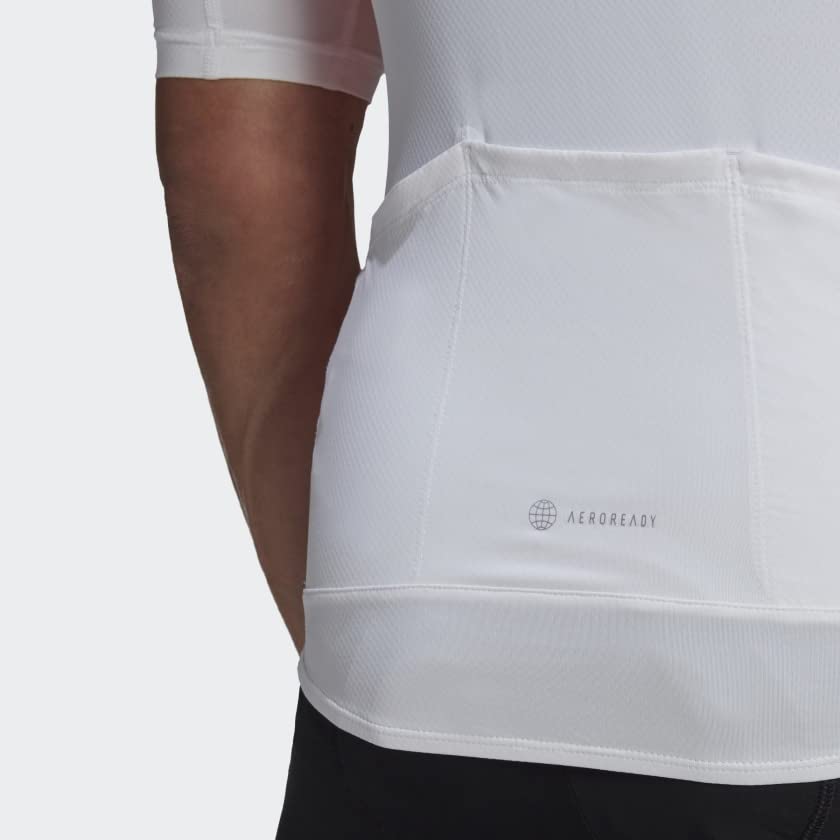 Maillot de cyclisme adidas aux finitions soignées blanc - 6