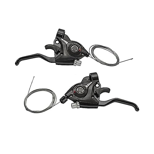 Alavanca Câmbio 21v Maçaneta Ezfire Bicicleta Preto