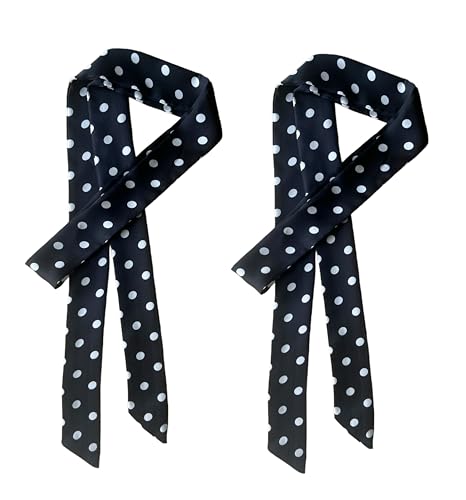 Polka Dot Sash 2Pcs Dress Sash Ribbon Scraf