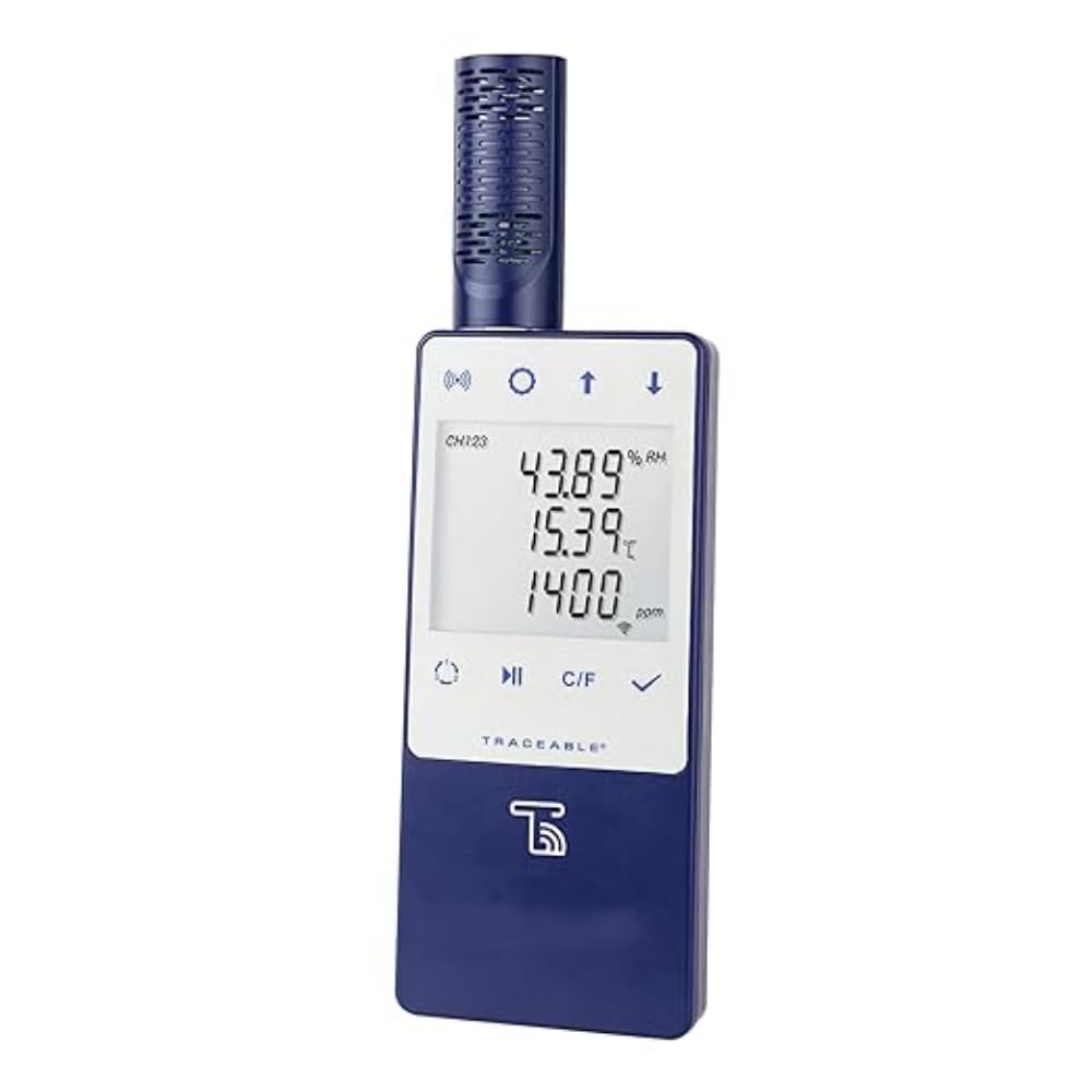 Traceable Ambient CO2/Temperature/Humidity Wi-Fi Data Logger Compatible with TraceableLIVE Cloud Service