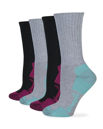 Wrangler Ladies Ultra Dri Athletic Full Cushion Crew Socks 4 Pair