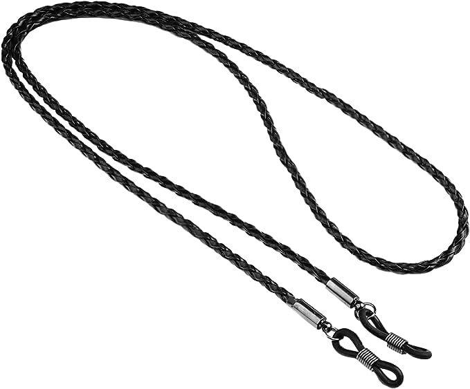 Simsky Universales Correa para Gafas, Ajustables Cordon de Retención Antideslizante, Adapta a Todas Las Monturas,Cordón Unisex para Gafas de Sol y de Lectura, para mujeres y niños, Negros