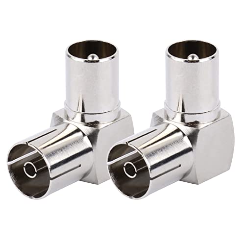 BAIRU 90 gradi RF coassiale F femmina a maschio connettore spinotto, antenna TV antenna adattatore ad angolo retto, a cavo coassiale