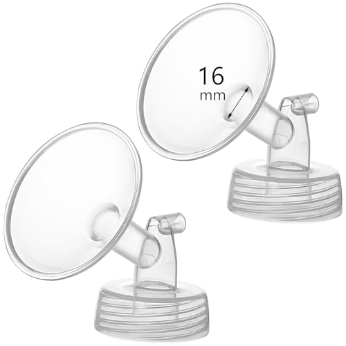 Image of Momstouch 16mm Flange Compatible with Spectra S1 S2 9 Plus Synergy Gold Breastpump Replacement to Spectra Pump Parts and Flange; Not Original; Replaces Shield
