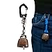 Bear Bells for Hiking - Safety Ring with Keychain, Iron Camping Bell | Backpacking Walking Alert Tool, Trail Sound , Biking Climbing Outdoor Accessory & Wildlife Warning Device for Adventure