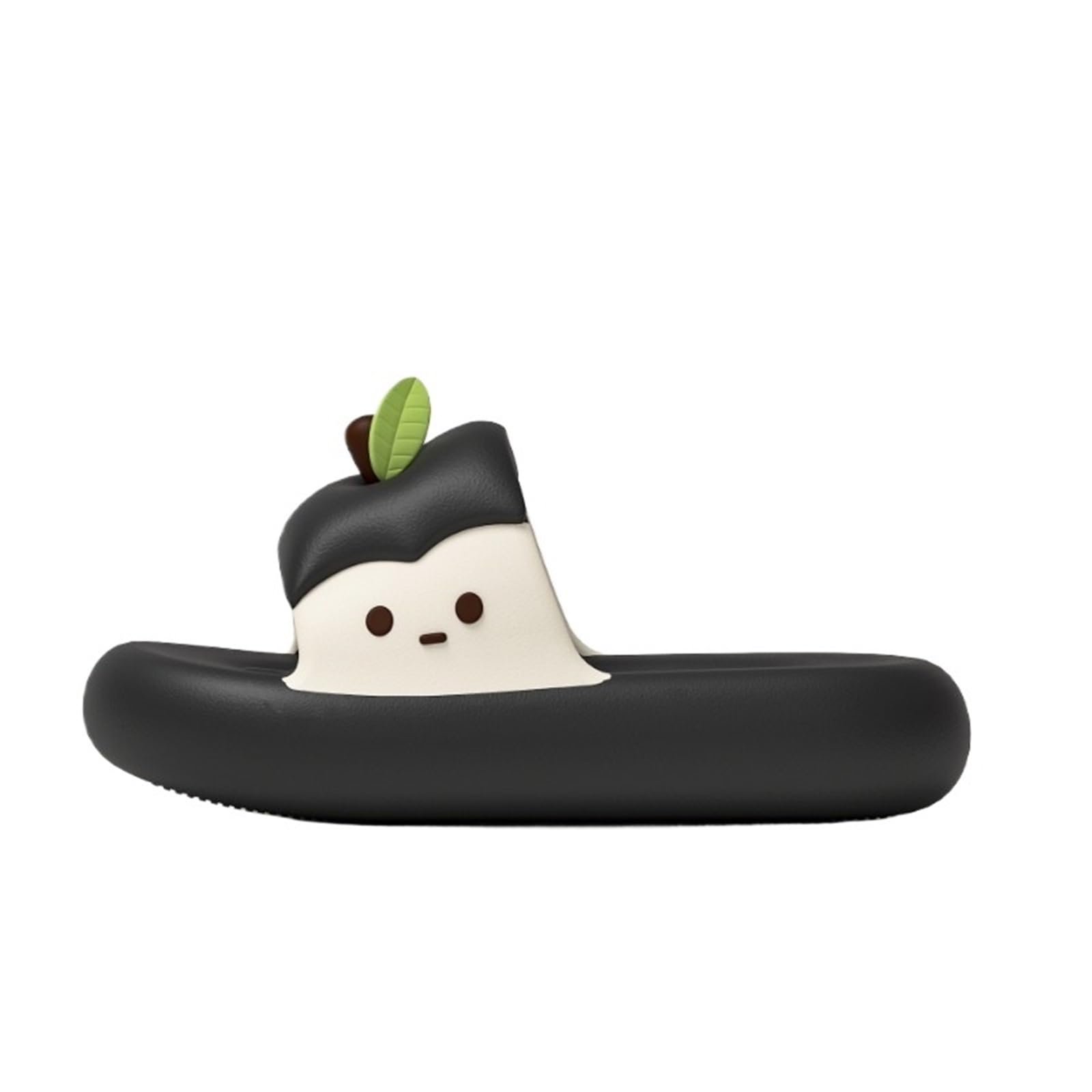 ERHTGUO Couple Slippers Man House Shoes Apple Summer Sandals Slides(Black,42-43)