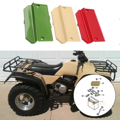 Protection batterie TRX300 évite la boue et l'eau FourTrax 1988-2000