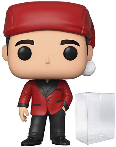 Funko Pop TV: The Office - Michael Scott as Classy Santa Pop! Vinyl Figure (Includes Compatible Pop Box Protector Case)