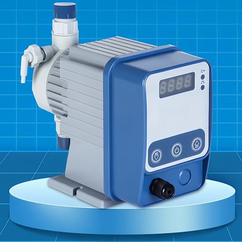 Pompe doseuse à membrane électromagnétique 220 V AC 1-20L/H Pompe doseuse résistante aux acides et aux alcalins, 1-7 bar pour le traitement de l'eau, désinfectant...
