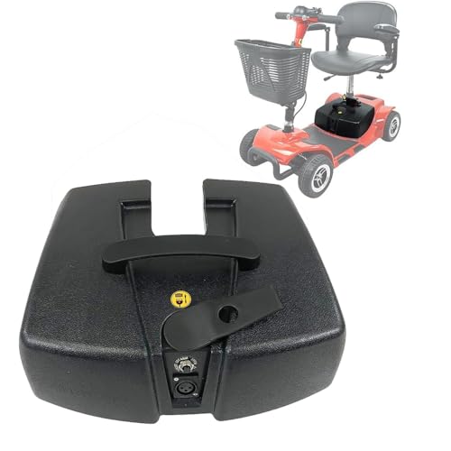 lanstixr 24V Battery Case for Vive/Elifecenter W3431 MS31 Series Mobility Scooters with 2PCS 12V 12AH Lead Acid Batteries Factory Original Replacement