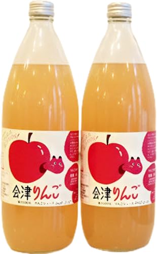 つじるし衣料品 りんごジュース まるごとしぼった果汁100% 会津りんご 1,000ml 3本