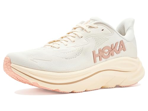 Hoka Women Clifton 10 Alabaster/Rose Gold 8.5 Medium