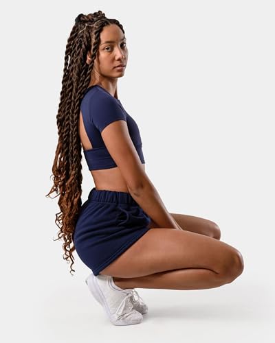 Image of Kamo Fitness CozyTec Sweat Shorts Women High Waisted Lounge Comfy Casual Cotton Shorts with Pockets