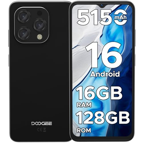 DOOGEE N55 Android 16 Smartphone, 16GB+128GB/2TB TF, 90Hz 6.56' HD+Display...