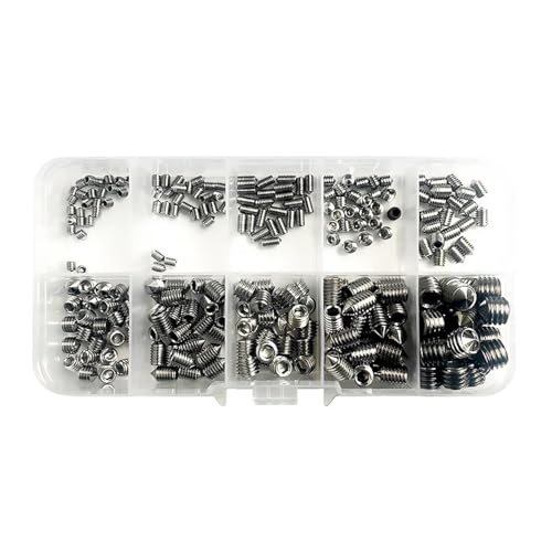 304 六角穴付き固定ねじ、コーンチップフラットヘッドねじ、コーンエンドヘッドレスボルト QAICHFKS(1 BOX)