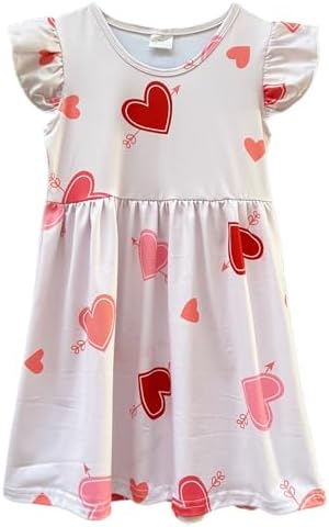 Toddler Girl’S Summer Dresses Outfit Baby Girls’ Sundress Flutter Sleeve