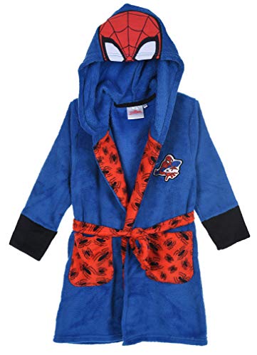 Spiderman robe de chambre garçon peignoir polaire à capuche vêtements de nuit