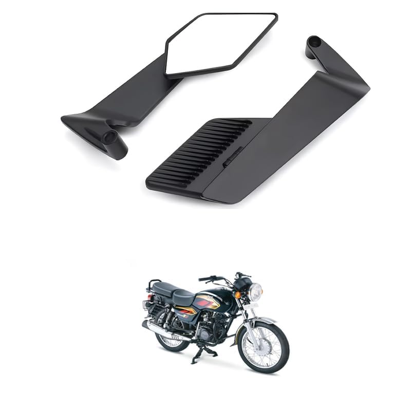 Auto Spare Hub Universal Naked Bike Rear View Mirror Splendor, - Image 1