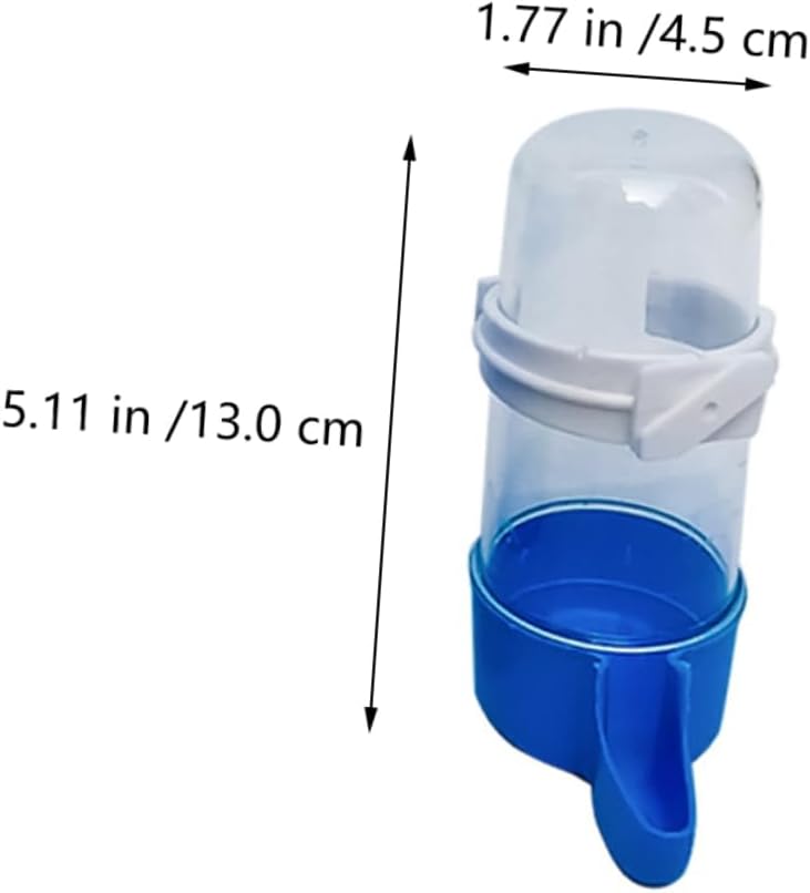 Garneck 6Pcs Automatic Bird Water Dispenser for Cage - Durable Leakproof Water Bottles for Parrots - Cockatiels & Small Birds Easy Drinking Fountain for Pet Bird Owners
