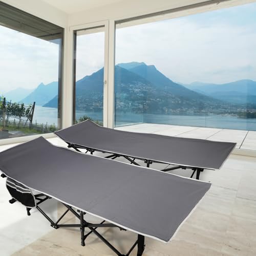 Image of REDCAMP 2 Person Oversize Camping Cots, 56'' Extra Wide Sleeping Cots