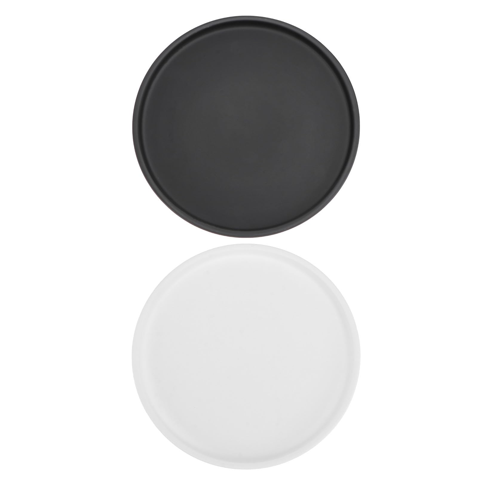 Plateau de jardin en céramique anti-fuite d'eau et terre pour pot de fleur x2