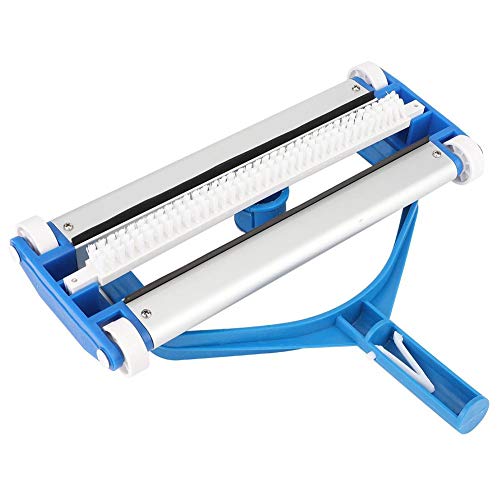 Junluck Cabeça de sucção de sujeira para piscina, escova de aspirador de pó de liga de alumínio, máq