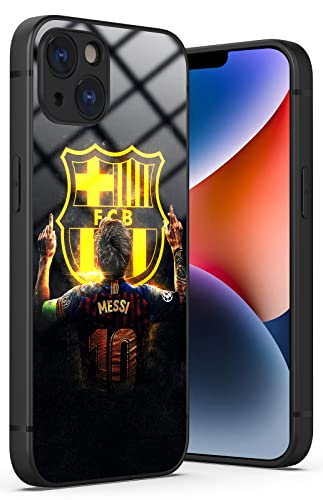 Rosagood For Iphone 14 Plus Case 6.7", Soft Shockproof Bumper And Crystal Acrylic Protective Cover With Sports Pattern (17-Messi-10-Soccer) #TOP26