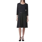  Gerry Weber Damen Gewebe Kleid, Mehrfarbig (Blau/Ecru/Weiss Gemuster 8090), 48