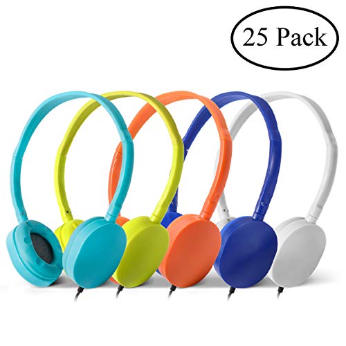 Wholesale Bulk Headphones Earphones Earbuds - Kaysent(KHP-25Mixed) 25 Packs Mixed Colors(Each 5 Pack)