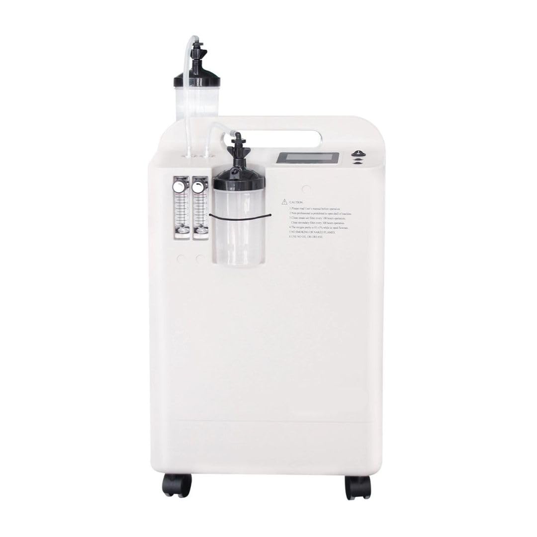 Oxygen Concentrator for Home (Made in India) - Oxyflow 10A | 10 Litres Oxygen Concentrator | Above 95% Oxygen Concentration/Purity always from 1 to 10 Litres | 2 Years Warranty by Sachdeva Medline