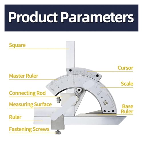 Règle d'angle universelle avec mesureur d'angle 320 vernier précis
