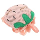 Hemobllo Éponge Exfoliante Corps Forme Fraise Fleur Surdimensionnée Super Douce pour Bai...