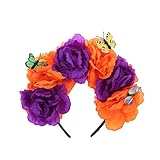 canne mosca crown titanium Ti piacerà Halloween MLWSKERTY Canna Floreale Per Capelli Floreali Halloween Flodeen Flown Crown Floah Party Whippy Decorazioni 4 \