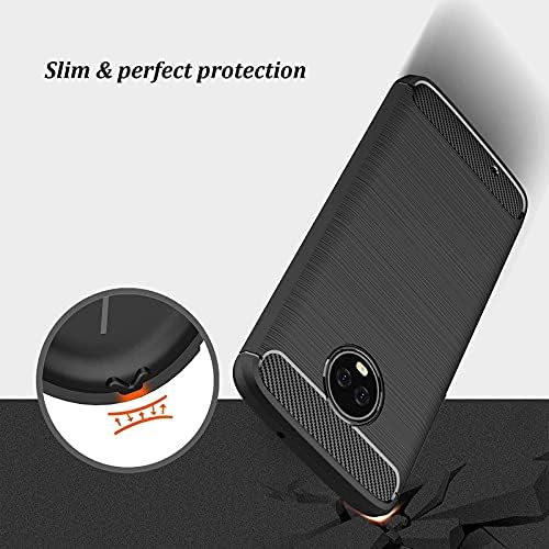 Image of Hybrid Carbon Fiber Back Case for Moto G6 (Black)