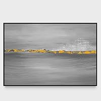 Framed Canvas Wall Art Abstract Seascape Canvas Prints Home Artwork Decoration for Living Room,Bedroom - 16x24 inches