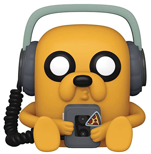 Adventure-Time-Figura-de-vinilo-de-Jake-con-Player-Pop-con-funda-protectora-de-caja-de-pop-compatible