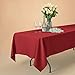 Remedios Rectangle Tablecloth 70x120 Inch - Washable Polyester Table Cloth for 6 Foot Table - Wrinkle Free Dinner Tablecloth for Wedding Party Restaurant Banquet Tables, Red Table Cloths