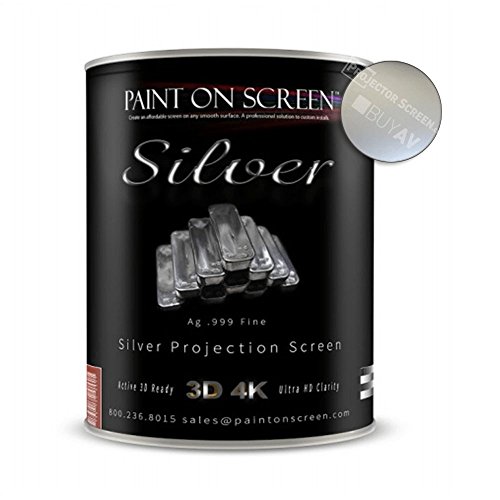 Paint On Screen Projector Screen Paint - Silver - Q00SILVER - Quart