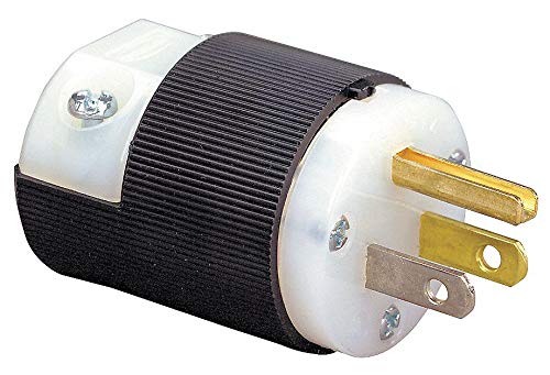 Hubbell Kellems Straight Blade Plug, 15 Amps, 125VAC Voltage, NEMA Configuration: 5-15P, Number of Poles: 2 - HBL5266C