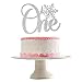 One Snowflake Cake Topper- Winter Onederland Cake Topper, Winter Onederland 1st Birthday Decorations, Snowflake 1st Birthday Topper, Snowflake Birthday Decorationsï¼ˆSilver Glitterï¼‰