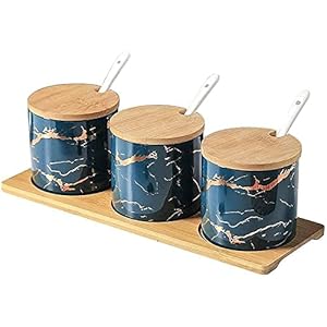 Eenvoudige keramische keuken voedsel container opslagtank gebruikt in kruiden suikerkom kruiden box keuken opbergfles…