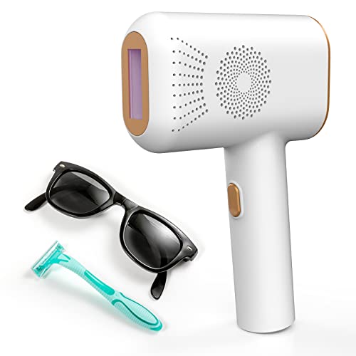 CGK NEW Upgraded IPL Hair Removal with Cooling System for Women & Men, Painless Laser Hair Removal for Armpits Back Legs Arms Face Bikini Line at Home