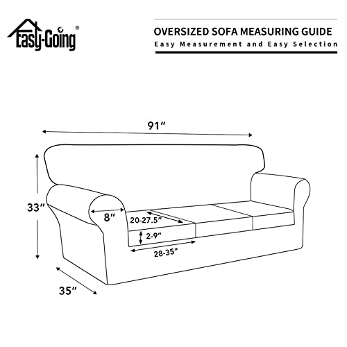 Image of Easy-Going Waterproof Oversized Couch Cover for Dogs 3 Cushion Sofa