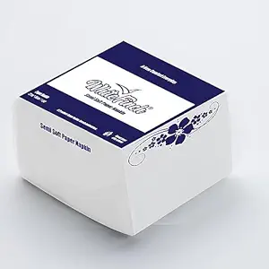 Paseo Plain White Cocktail Napkins - 50 sheets - 2 ply (Set of 5 pcs)