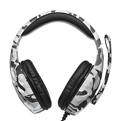 T-173 3.5mm オーバーイヤー 有線 ゲーミングヘッドホン 音楽ヘッドセット PS4 スマートフォン ノートパソコン タブレット PC / マイクマイク ミュート ボリュームコントロール ノイズキャンセリング イヤホン ビジネス 仕事 勉強 通勤