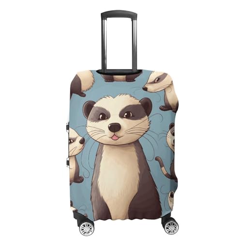 Hairy Ferret Printed Luggage Cover Protector, Fits 18-32 Inch Luggage4