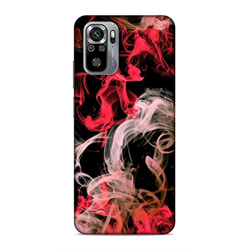 Image of Printed Mobile Back Hard Case Cover for Xiaomi Redmi Note 10 / Xiaomi Redmi Note 10S | Smoke, Colourful Smoke, Red, White-2201