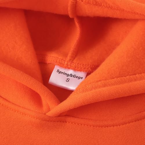 Image of Spring&Gege Youth Solid Fleece Hoodies Pullover Hooded Sweatshirts for Children (3-12 Years)
