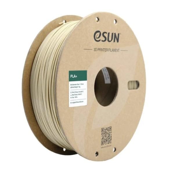 Image of eSUN PLA+ 3D Printing Filament 1.75mm High Speed Filament Speedy PLA Plus for Fast Printing, Dimensional Accuracy + /- 0.03mm, 1KG (2.2 LBS) Bone White