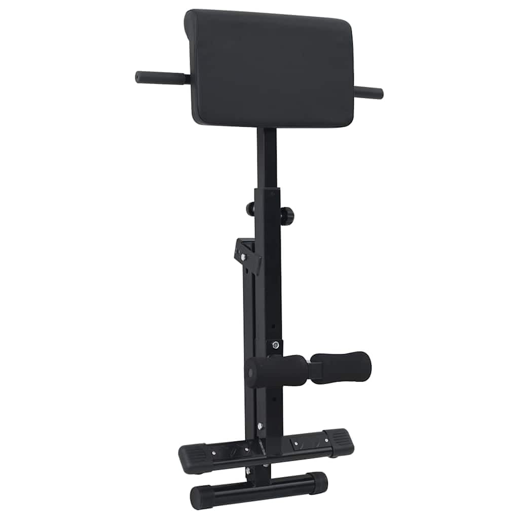 Hyperextensionsbank klappbar, Rückenstrecker Fitnessgerät für Home-Gym, Rückentrainer verstellbar 100,5 x 70 x 78 cm, Schwarz